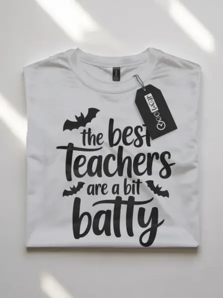 Batty Teacher Halloween Shirt – Funny Halloween Tee for Educators & Classroom Spirit - Image 10