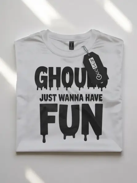Ghouls Just Wanna Have Fun Shirt – Retro Dripping Text Halloween Tee for Partygoers - Image 11