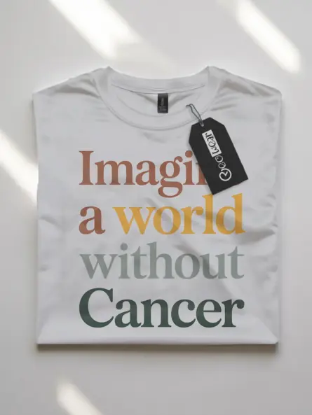 imagine a world without cancer shirt