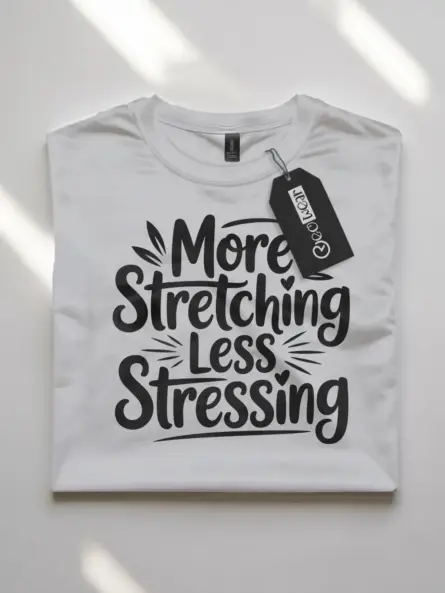 Soothing More Stretching Less Stressing T-Shirt - Image 10