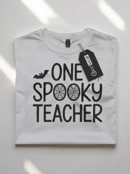 Adorable One Spooky Teacher Shirt – Halloween Tee for School Staff - Image 10