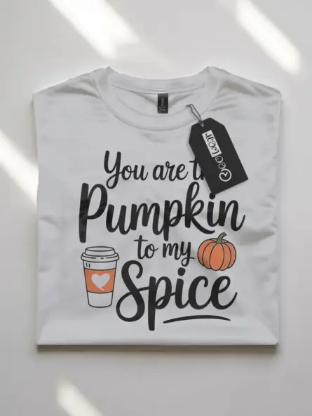 Pumpkin Spice Couple Shirt – Adorable Fall Tee for Partners - Image 10