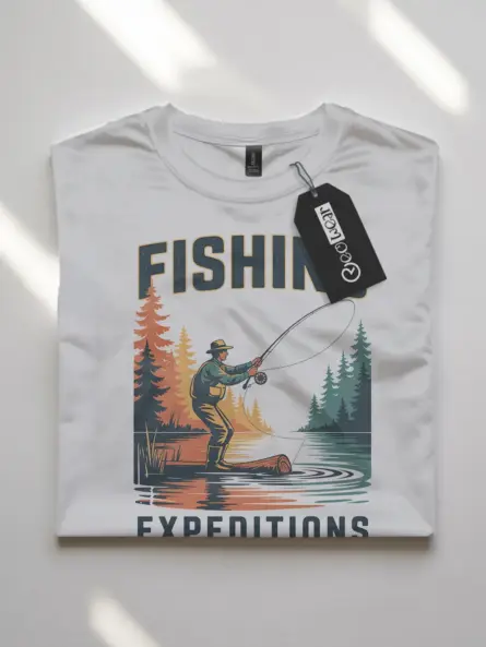 Retro FishingT Shirt – Vintage Expedition Tee for Fly Fishermen & Outdoor Fans - Image 10