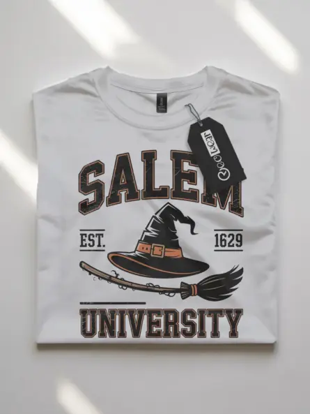 Bold Salem University Witch Shirt – Vintage Academia Tee - Image 10