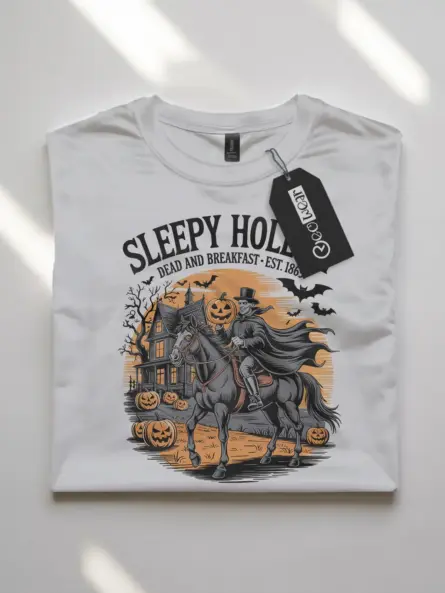 Sleepy Hollow Dead and Breakfast Shirt – Spooky Vintage Tee - Image 10