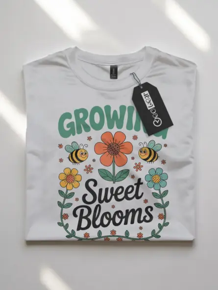 Whimsical Flower T-Shirt for Kids – Growing Sweet Blooms Design - Image 10