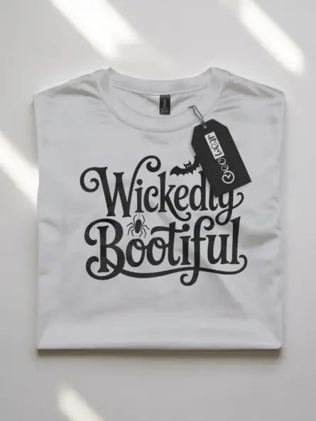 Wickedly Bootiful Halloween Shirt – Stylish Tee for Women & Girls - Image 10