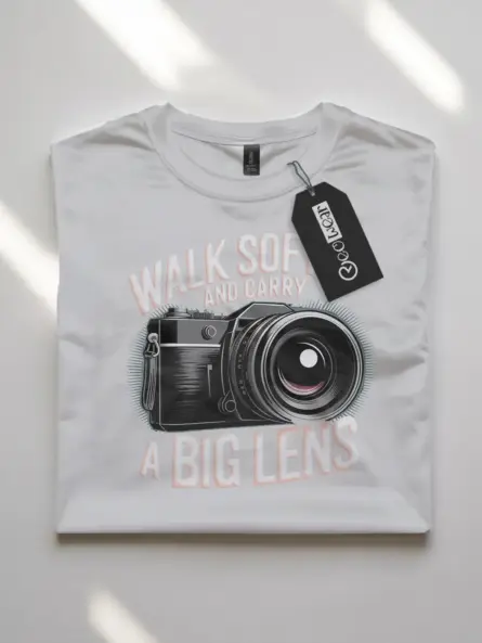 Walk Softly and Carry Power – Bold Photography T-Shirt - Image 10
