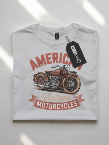 Epic American Vintage Motorcycle T-Shirt – Retro Ride Style - Image 10