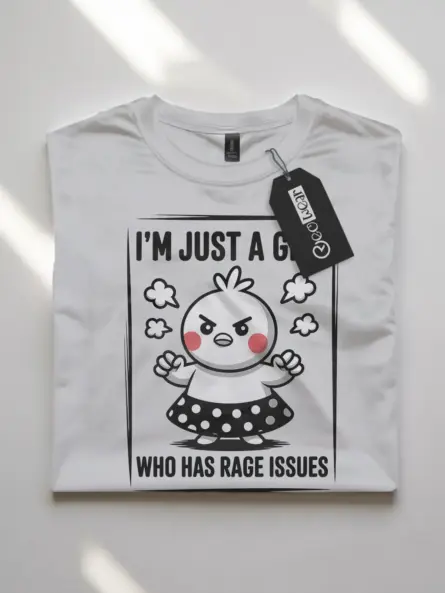 Bold Anger Issues T Shirt – Cute Rage Cartoon Tee for Girls - Image 10