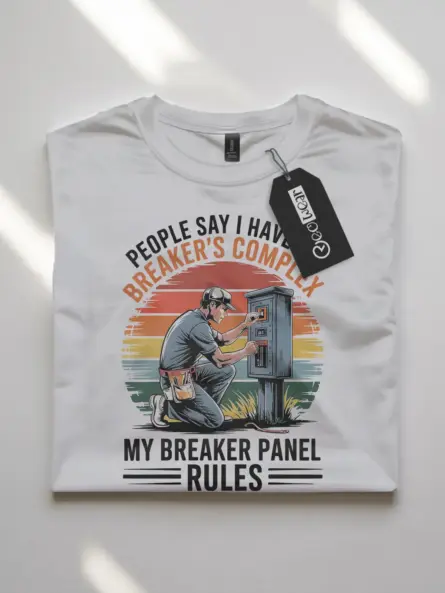 Breaker Panel T-Shirt for Electricians – Funny Vintage Electrical Engineer Tee - Image 10