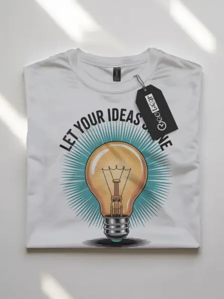 Creative Light Bulb T-Shirt – Retro Design - Image 4