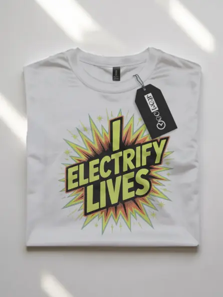 Electrician Gift Comic T-Shirt I Electrify Lives - Image 10
