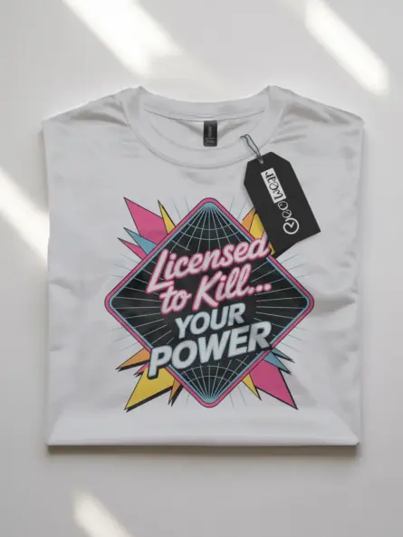 Electrician Neon Retro T-Shirt – Licensed To Kill - Image 10