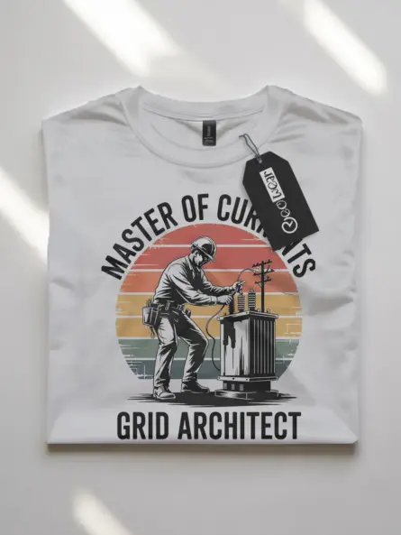 Electrician Vintage T-Shirt – Masters of Currents - Image 10