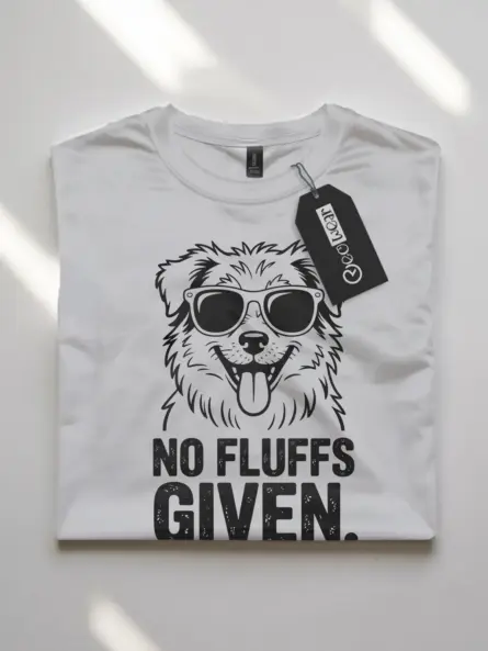 No Fluffs Given – Funny Dog Lover T-Shirt for Pet Parents - Image 10
