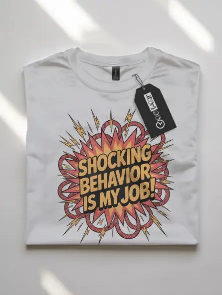 Funny Electrician Humor T-Shirt – Shocking Behavior Is My Job - Image 10