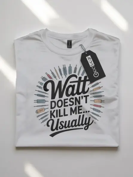 Watt Doesn’t Kill Me... Usually Electrician Pun T-Shirt - Image 10