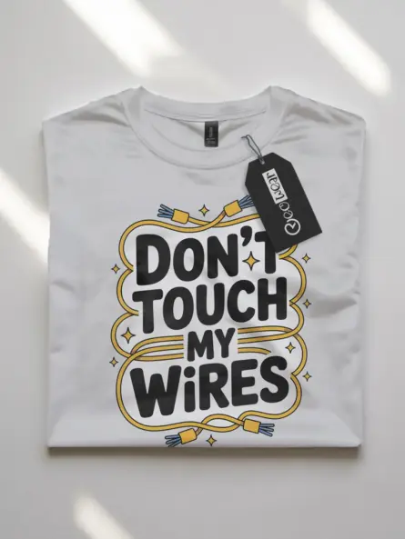 Funny Electrician T-Shirt – Don’t Touch My Wires - Image 10