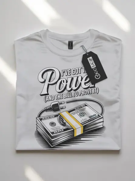 Funny Electrician T-Shirt for Energy Workers Power and Bill Design - Image 7