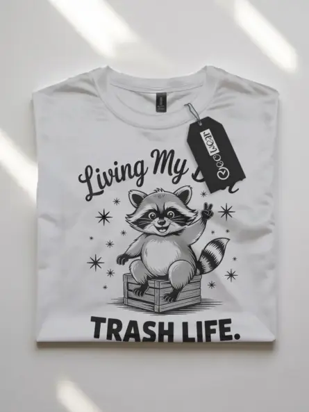 funny raccoon trash panda t-shirt