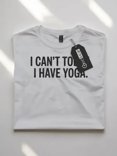 Funny Yoga T-Shirt – Minimalist “I Can’t Today I Have Yoga” Tee - Image 10