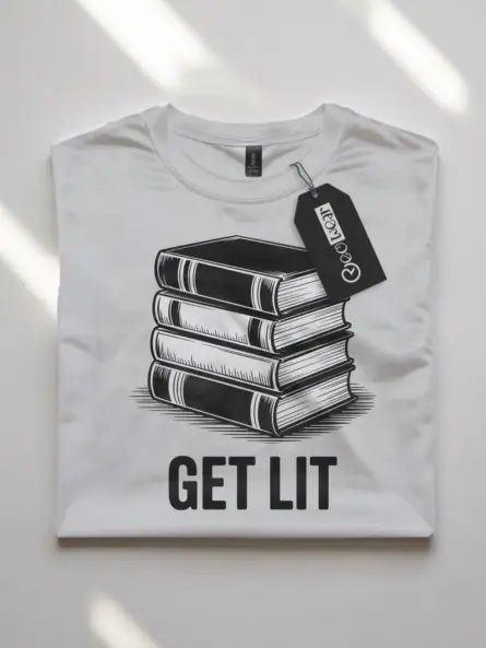 Get Lit Book Shirt – Clever Literary Pun Tee for Readers & Teachers - Image 10