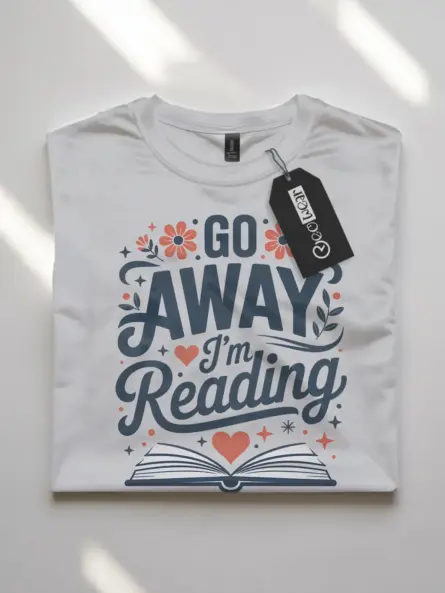 Go Away I'm Reading Shirt – Whimsical Vintage Tee for Book Lovers - Image 10