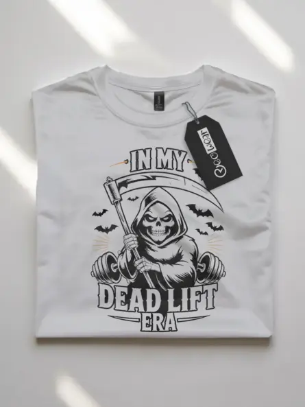 Grim Reaper Deadlift T-Shirt – Funny Powerlifting Gym Shirt for Halloween - Image 10