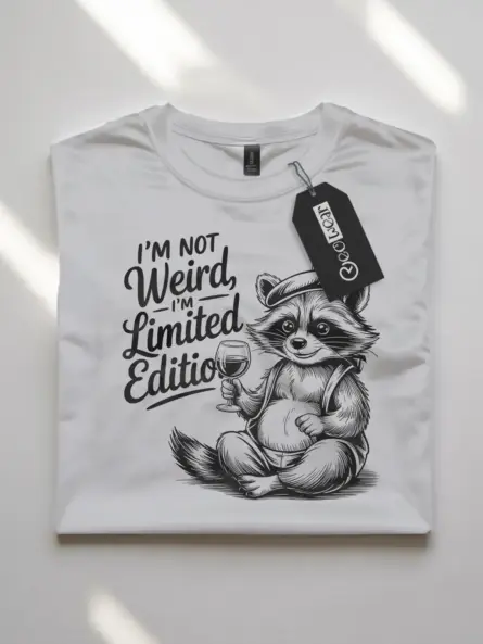 Limited Edition Raccoon T-Shirt for Adults - Image 4