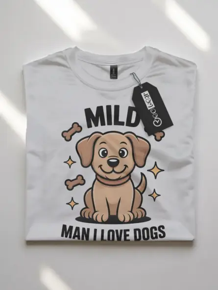 Mild Man I Love Dogs Shirt – Funny Dog Lover Tee for Men - Image 10