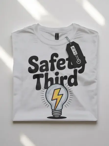 Bold Safety Third T-Shirt for Engineers & Tradesmen - Image 10