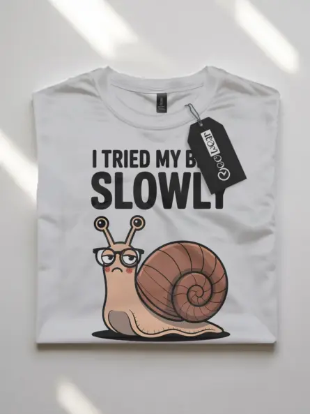 Snail Shirt – Funny Introvert Graphic Tee with Minimalist Vibes - Image 10