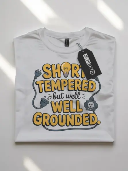 well grounded electrician t-shirt