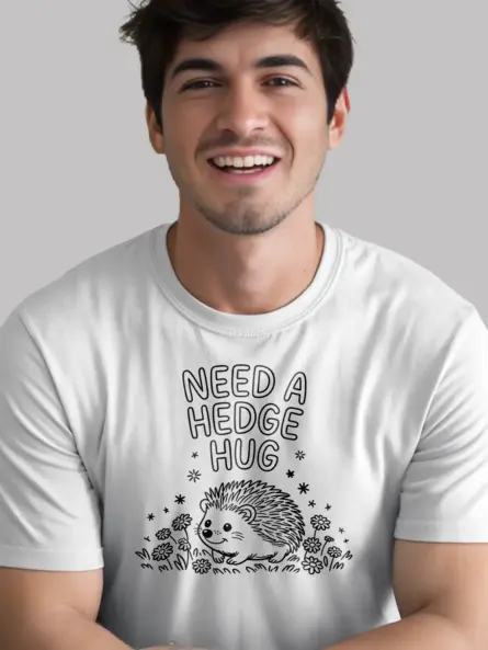 Cute Hedgehog T-Shirt – Need a Hedge Hug Tee - Image 11