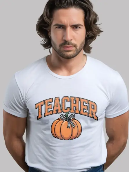 Adorable Pumpkin Teacher Halloween Shirt for Fall - Image 11