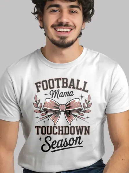 Stylish Football Mama T-Shirt for Game Day Wins - Image 11