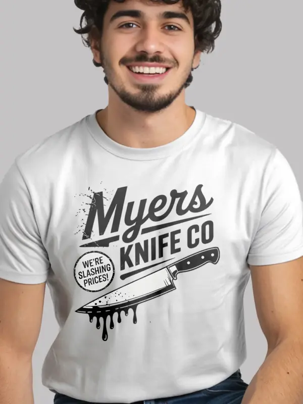 Shirt white – Vintage Slasher Knife T-Shirt