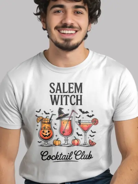 Witchy Salem Witch Cocktail Club Shirt - Image 12