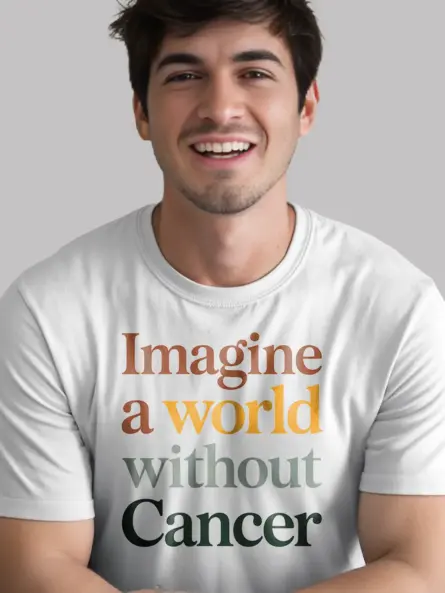 Imagine a World Without Cancer Shirt – Peaceful & Powerful Tee - Image 2