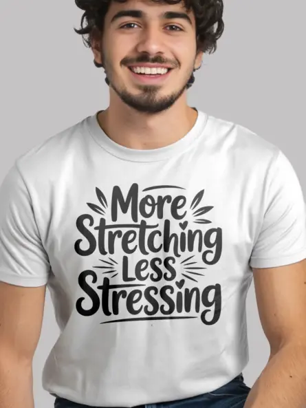 Soothing More Stretching Less Stressing T-Shirt - Image 12