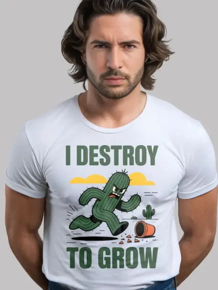 Growth Mindset Cactus T-Shirt for Mental Health Advocates - Image 12