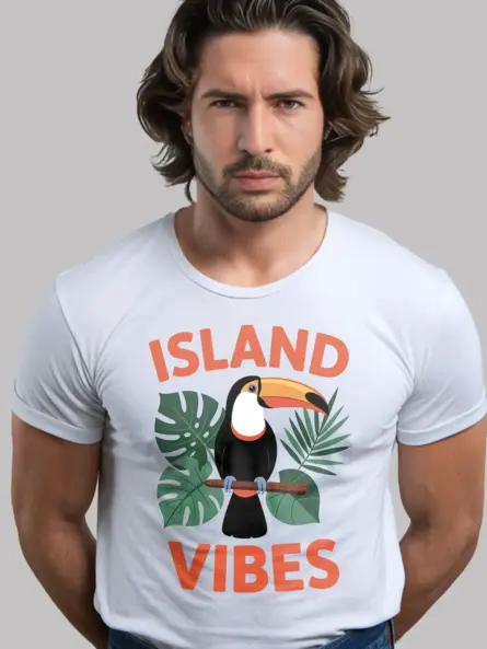 Island Vibes T-Shirt for Summer Vacation – Tropical Retro Tee - Image 12