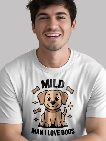 Mild Man I Love Dogs Shirt – Funny Dog Lover Tee for Men - Image 12