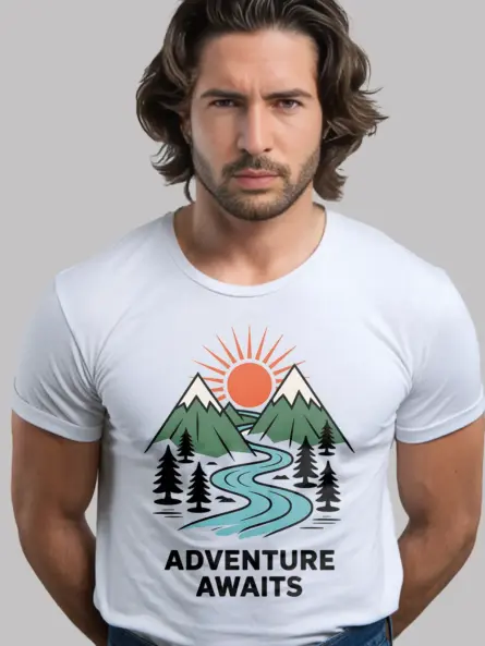 Retro Adventure Awaits T-Shirt for Outdoor Lovers - Image 12