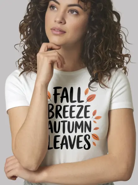 Autumn Leaves T-Shirt – Minimalist Fall Quote Tee for Cozy Aesthetic - Image 12