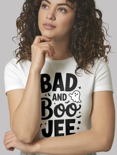 Trendy Bad and Boo Jee Shirt for Halloween - Image 6