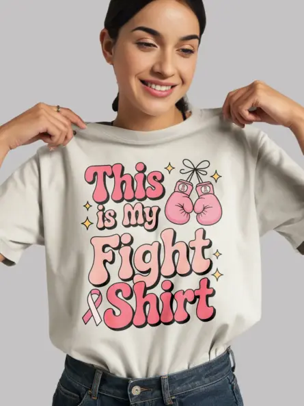 Empowering Breast Cancer Fight Shirt – “This Is My Fight Shirt” Design - Image 14