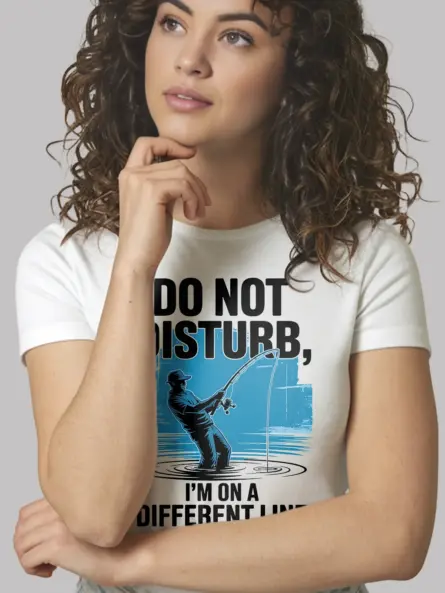 Funny Fishing Shirt – Do Not Disturb Graphic Tee for Rugged Weekend Anglers - Image 12