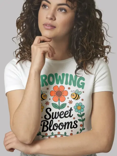 Whimsical Flower T-Shirt for Kids – Growing Sweet Blooms Design - Image 12